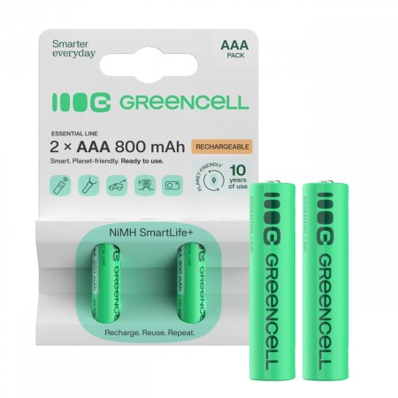 Green Cell GR08 batteria per uso domestico Batteria ricaricabile Mini Stilo AAA Nichel-Metallo Idruro (NiMH)